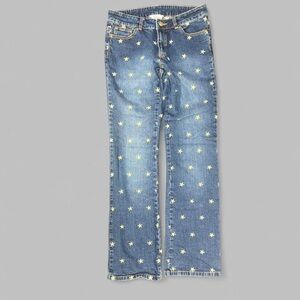 Lilly Pulitzer Blue Jeans with Star Pattern